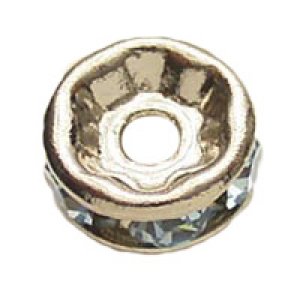 画像3: 平ロンデル 5mm アクアマリン/ロジウム 【4ヶ入】 (3)