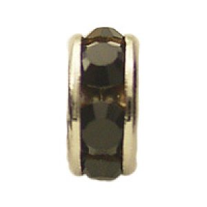 画像2: 平ロンデル　5mm　ジェット/ロジウム 【4ヶ入】 (2)