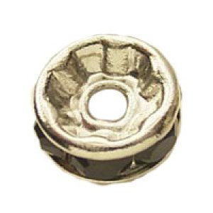 画像3: 平ロンデル　5mm　ジェット/ロジウム 【4ヶ入】 (3)