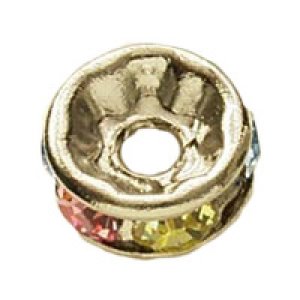 画像3: 平ロンデル 5mm ライトマルチ/代用ロジウム 【4ヶ入】 (3)