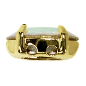 画像2: マーキス4200　8×4mm　クリスタルAB/金メッキ 【1ヶ入】 (2)