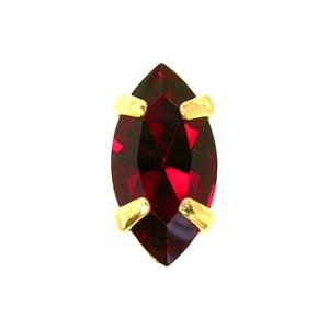 画像1: マーキス4200　8×4mm　シャム/金メッキ 【1ヶ入】 (1)