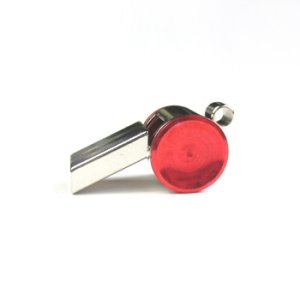 画像2: ホイッスル No.17　28×11mm　レッド×シルバー 【1ヶ入】 (2)