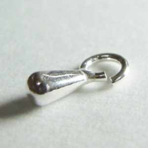 画像2: カン付しずく玉 3×2mm シルバー925 【1ヶ入】 (2)