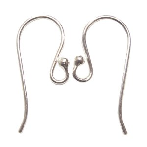画像1: フィッシュフックHE14　シルバー925 【1ペア（2ヶ）入】 (1)