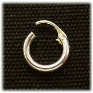 画像2: リングピアス 8mm シルバー925 【1ペア(2ヶ)入】 (2)