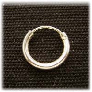 画像1: リングピアス　10mm　シルバー925 【1ペア（2ヶ）入】 (1)