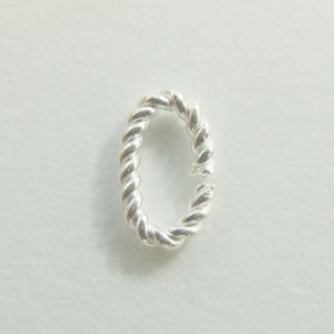 画像1: ツイストCカン　0.7×3×5mm　シルバー925 【5ヶ入】 (1)