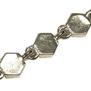 画像3: 石入り六角ストラップ ブラック 【2本入】 (3)