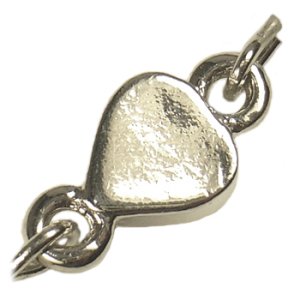 画像3: 石入りハートストラップ ブラック 【2本入】 (3)