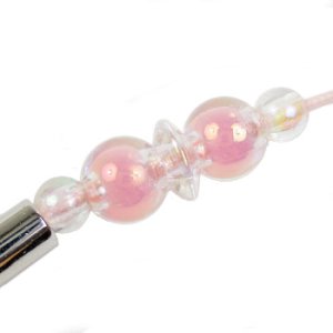 画像2: アクリル2玉ストラップ　ピンク 【2本入】 (2)