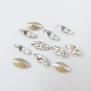 画像2: スワロフスキー＃4231　6×3mm　クリスタル 【3ヶ入】 (2)