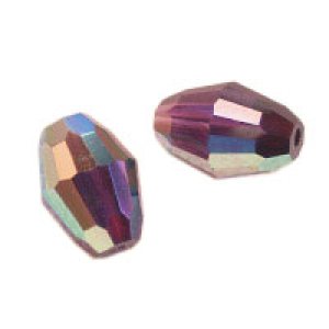 画像2: スワロフスキー#5200 9×6mm アメジストAB 【2ヶ入】 (2)