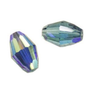 画像2: スワロフスキー#5200 9×6mm インディコライトAB 【2ヶ入】 (2)