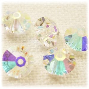 画像2: スワロフスキー#5305 6mm クリスタルAB 【10ヶ入】 (2)