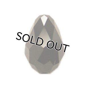 画像1: スワロフスキー＃5500　9×6mm　ジェット 【2ヶ入】 (1)