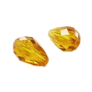 画像2: スワロフスキー#5500 9×6mm トパーズ 【2ヶ入】 (2)