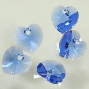画像2: スワロフスキー＃6228　10.3×10mm　サファイア 【6ヶ入】 (2)