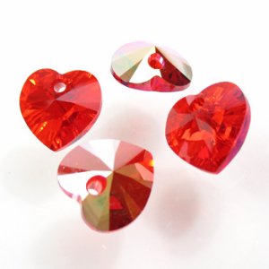 画像2: スワロフスキー＃6228　10.3×10mm　ライトシャムAB 【4ヶ入】 (2)