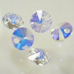 画像2: スワロフスキー＃6428　6mm　クリスタルAB 【10ヶ入】 (2)