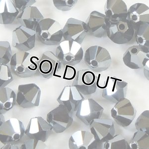 画像1: スワロフスキー＃5328　3mm　ジェットヘマタイト2X 【30ヶ入】 (1)