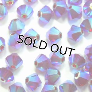 画像1: スワロフスキー＃5328　4mm　シャムAB2X 【30ヶ入】 (1)