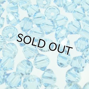 画像1: スワロフスキー＃5328　6mm　アクアマリン 【20ヶ入】 (1)