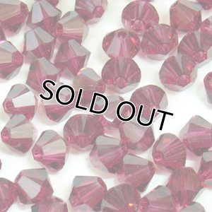 画像1: スワロフスキー＃5328　6mm　ルビー 【20ヶ入】 (1)