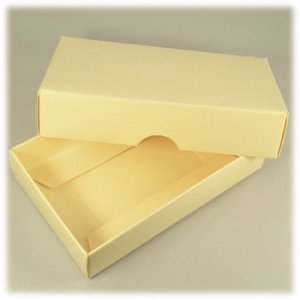 画像2: HEIKO　ギフトボックスM-1　57×93×20mm　クリーム 【1ヶ入】 (2)