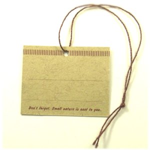 画像2: プライスカード　クマ(横)　28×35mm　ブラウン 【10枚入】 (2)