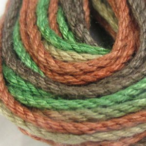 画像2: ヘンプコード HEMP TWINE　中1.8mm　374ブラウン段染 【10m巻】 (2)