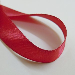 画像2: 中国製片面サテンリボン 《10mm》 ワインレッド 【2m入】 (2)