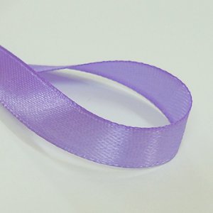 画像2: 中国製片面サテンリボン 《10mm》 ライトパープル 【2m入】 (2)