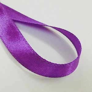 画像2: 中国製片面サテンリボン 《10mm》 バイオレット 【2m入】 (2)