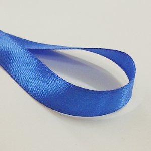 画像2: 中国製片面サテンリボン 《10mm》 ブルー 【2m入】 (2)