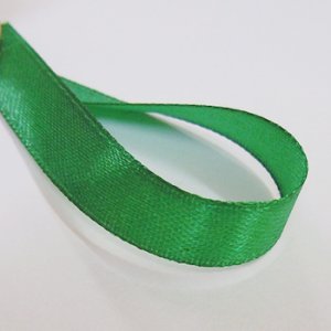 画像2: 中国製片面サテンリボン 《10mm》 グリーン 【2m入】 (2)