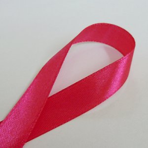 画像2: 中国製片面サテンリボン 《13mm》 ベリーピンク 【2m入】 (2)