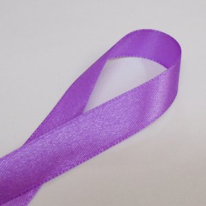 画像2: 中国製片面サテンリボン 《13mm》 パープル 【2m入】 (2)