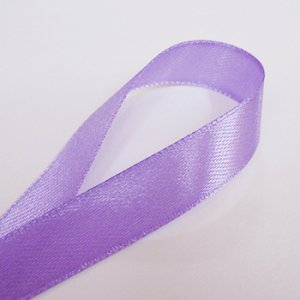 画像2: 中国製片面サテンリボン 《13mm》 ライトパープル 【2m入】 (2)