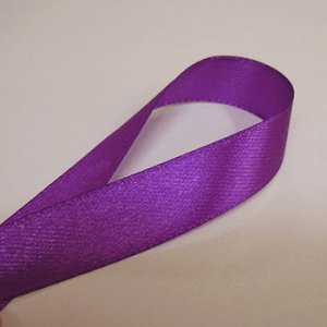 画像2: 中国製片面サテンリボン 《13mm》 バイオレット 【2m入】 (2)