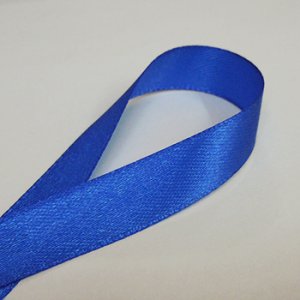 画像2: 中国製片面サテンリボン 《13mm》 ブルー 【2m入】 (2)