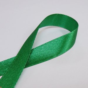 画像2: 中国製片面サテンリボン 《13mm》 グリーン 【2m入】 (2)