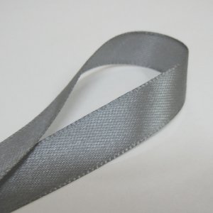 画像2: 中国製片面サテンリボン 《13mm》 グレー 【2m入】 (2)
