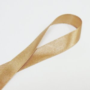 画像2: 中国製片面サテンリボン 《13mm》 ベージュ 【2m入】 (2)