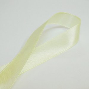 画像2: 中国製片面サテンリボン 《13mm》 クリームイエロー 【2m入】 (2)