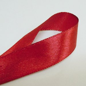 画像2: 中国製片面サテンリボン 《15mm》 ワインレッド 【2m入】 (2)