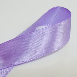 画像2: 中国製片面サテンリボン 《15mm》 ライトパープル 【2m入】 (2)