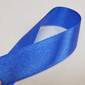 画像2: 中国製片面サテンリボン 《15mm》 ブルー 【2m入】 (2)