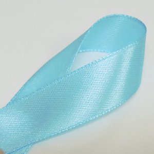 画像2: 中国製片面サテンリボン 《15mm》 ライトブルー 【2m入】 (2)