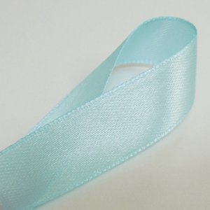 画像2: 中国製片面サテンリボン 《15mm》 ペールブルー 【2m入】 (2)